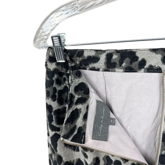 Anthropologie‎ Sunday In Brooklyn Pencil Skirt Animal Print Lined Vented Women M - Picture 6 of 6